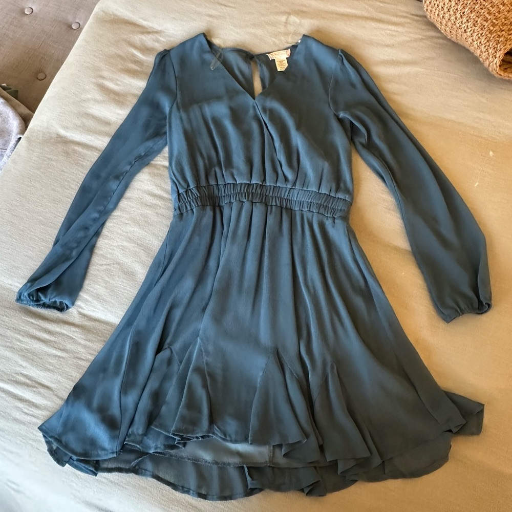 Blue Chiffon Dress